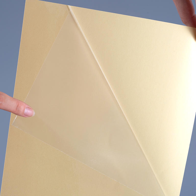 فيلم PET شفاف 25mic مع ملصقات بوليستر شفافة لاصقة قابلة للإزالة