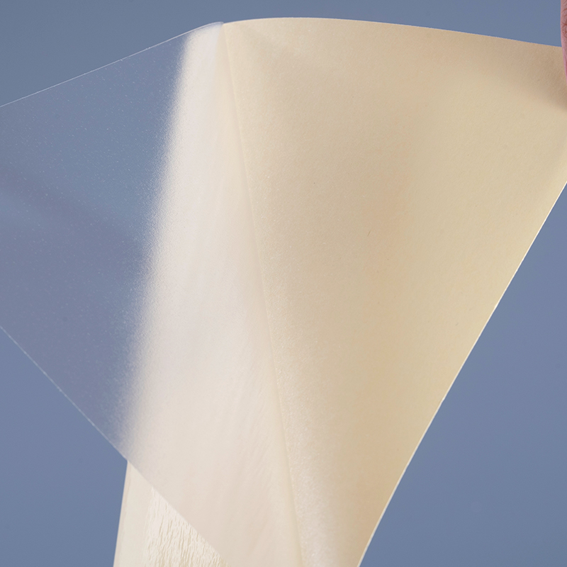 50mic شفافة ذاتية اللصق فيلم البوليستر الفينيل ملصق الطباعة التسمية لفة جامبو