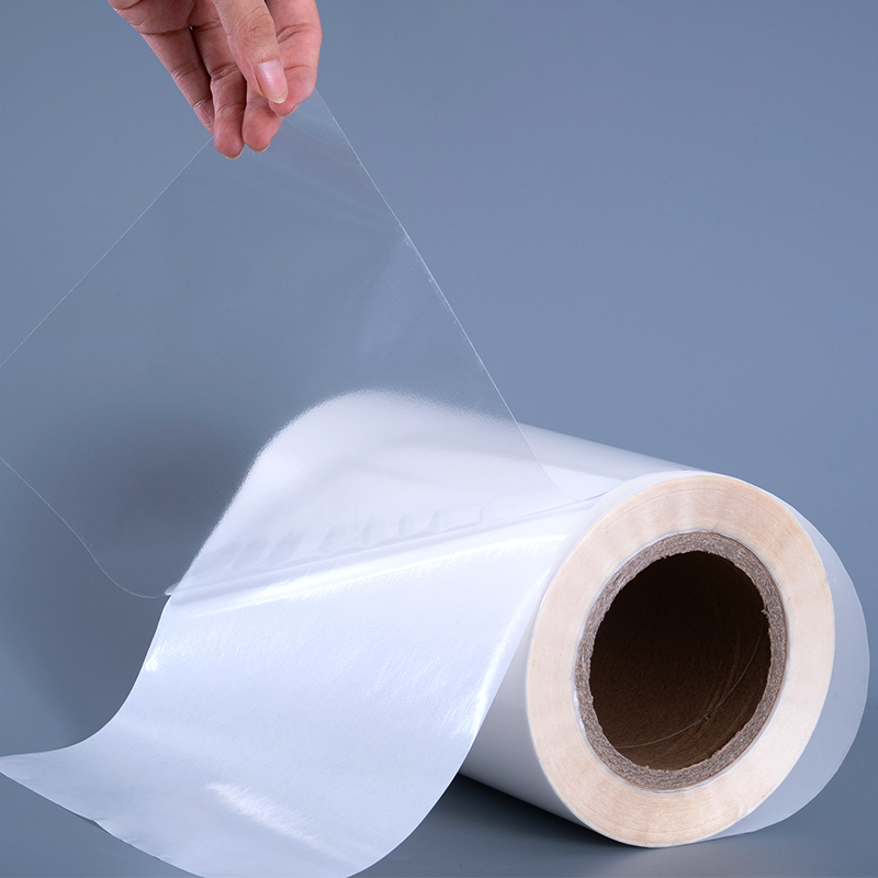 فيلم PET شفاف 25mic مع ملصقات بوليستر شفافة لاصقة قابلة للإزالة