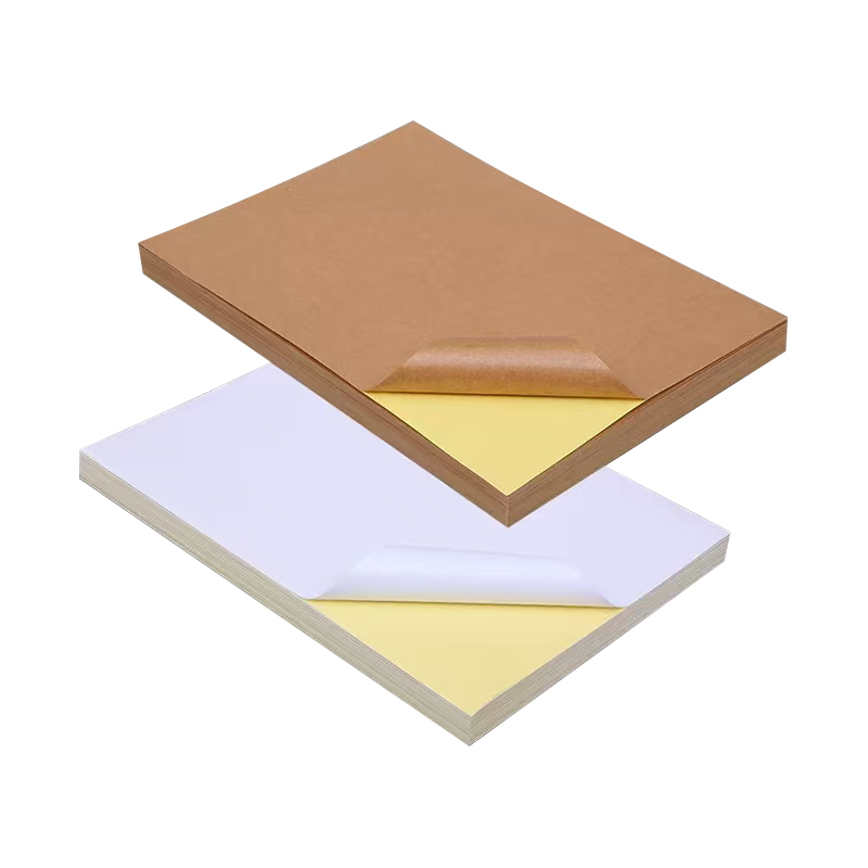 ورق كرافت ذاتي اللصق 85 جرامًا للمتر المربع مع غراء أكريليك وبطانة صفراء