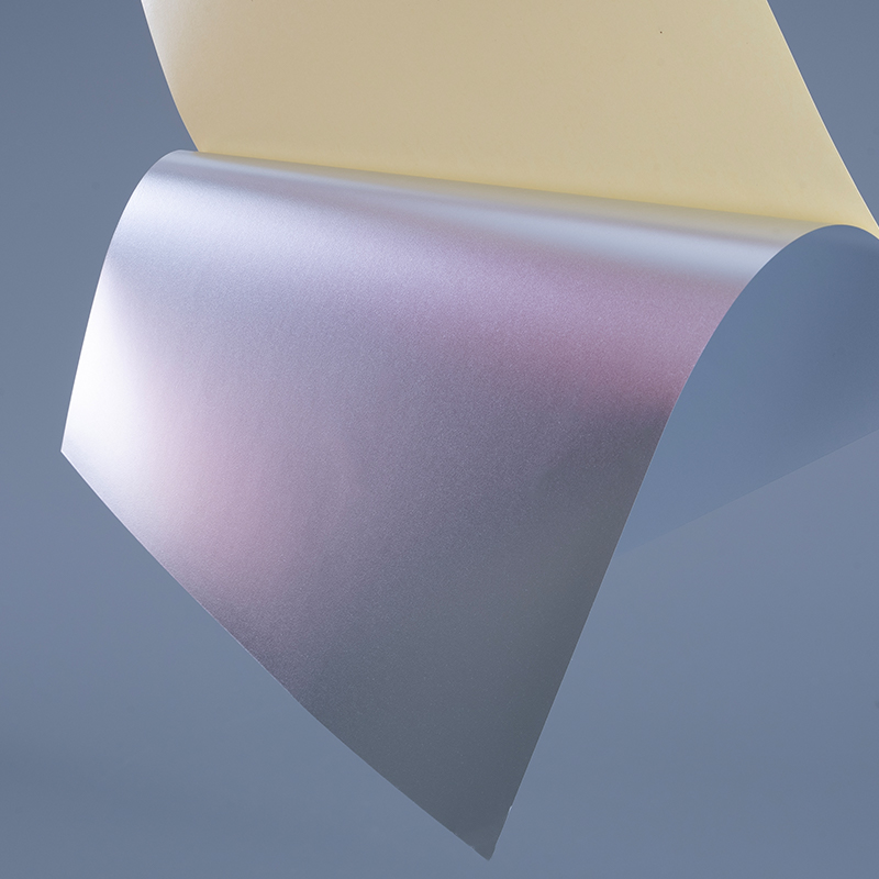 فيلم PET ذاتي اللصق باللون الفضي غير اللامع