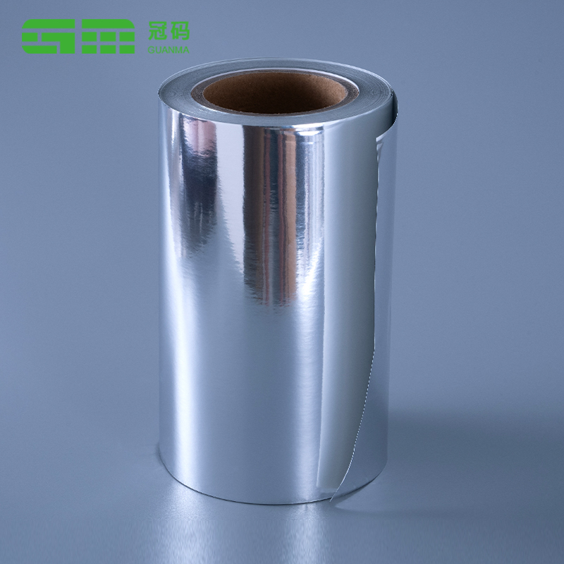 لفة جامبو من الورق ذاتية اللصق من الفضة اللامعة 50 ميكرو مع غراء الإطارات