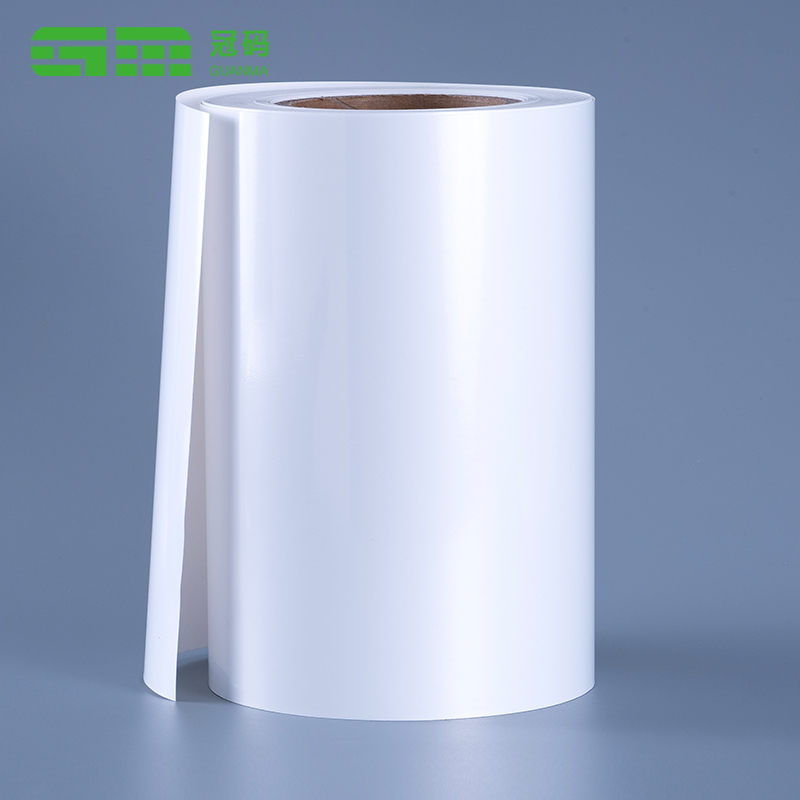 ملصقات ورقية ذاتية اللصق من البولي بروبلين باللون الأبيض اللامع 60 ميكرو، لفة ضخمة مع مادة لاصقة قابلة للإزالة